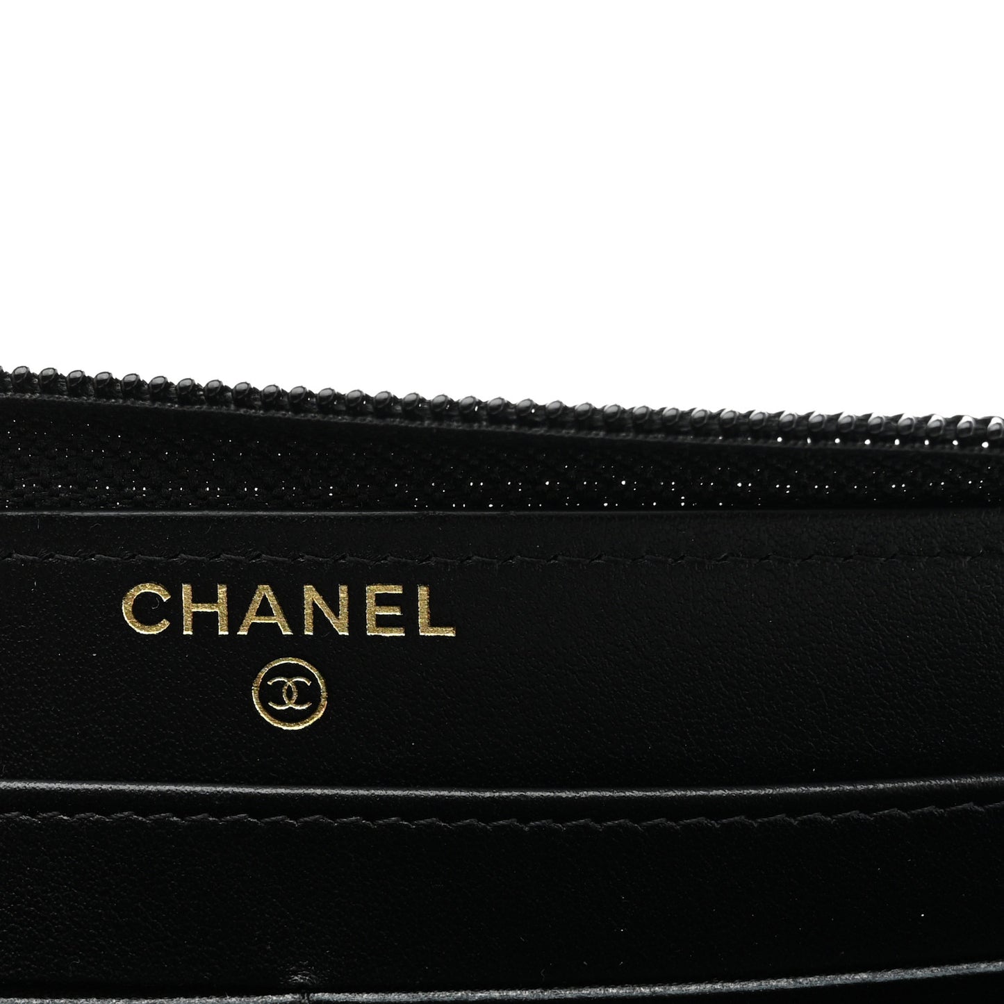 Caviar Quilted Boy Long Zip Around Wallet Black