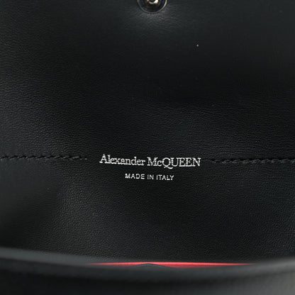 Alexander McQueen Calfskin Skull Stud Envelope Clutch Black 6 of 7