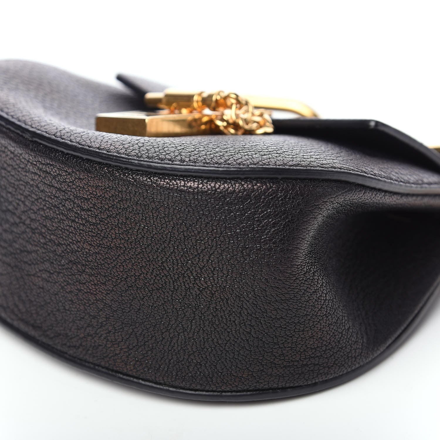 Chloe Grained Lambskin Nano Drew Shoulder Bag Black 7 of 8