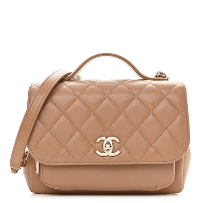 Chanel Caviar Quilted Medium Business Affinity Flap Beige 1 of 11