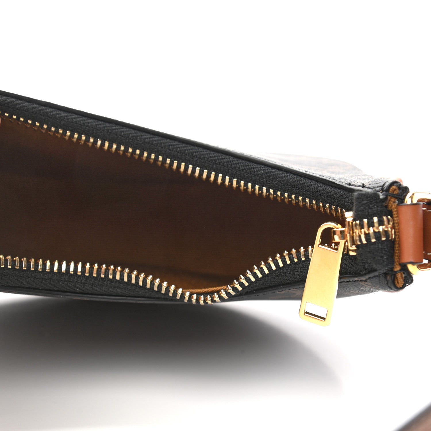 Celine Canvas Calfskin Mini Ava Triomphe Shoulder Bag Tan 5 of 7