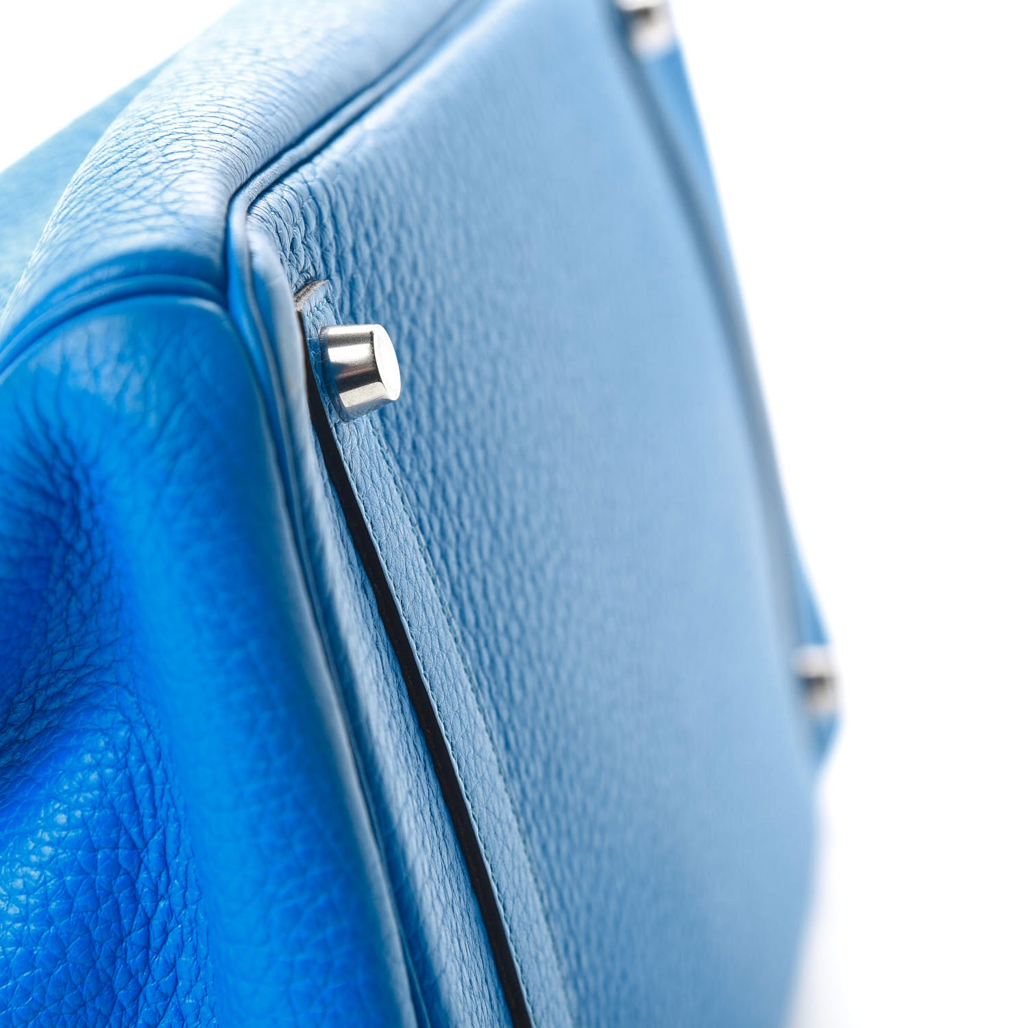 Hermes Taurillon Clemence Birkin 35 Bleu Hydra 26 of 32