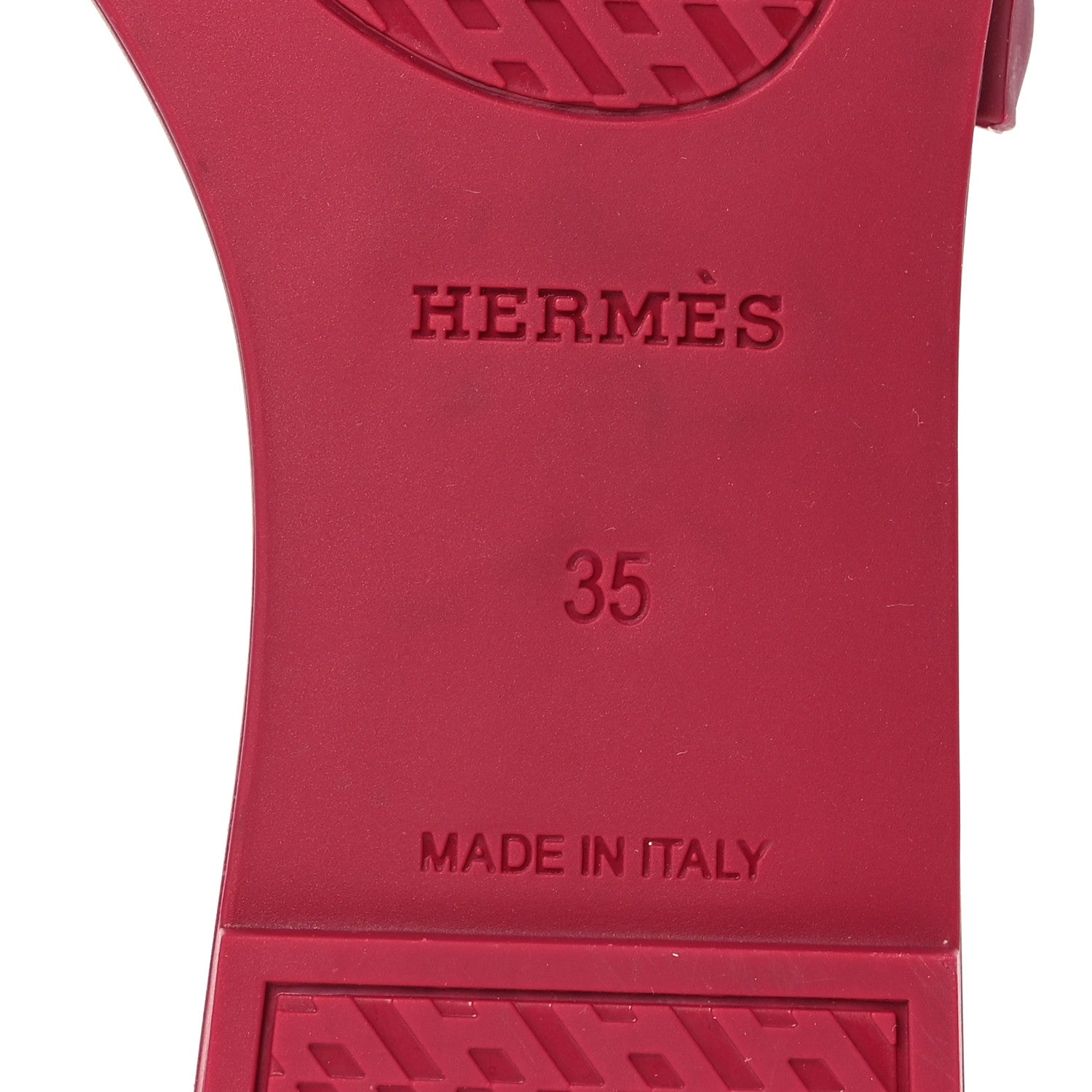 Hermes Rubber Aloha Sandals 35 Rose Baie 8 of 12