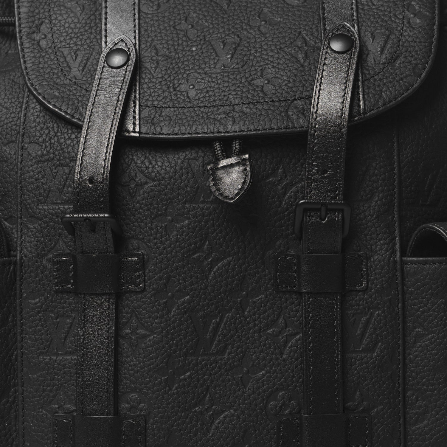 Louis Vuitton Taurillon Monogram Christopher MM Backpack Black 7 of 9