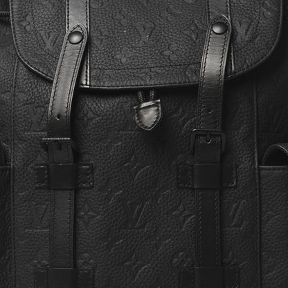 Louis Vuitton Taurillon Monogram Christopher MM Backpack Black 7 of 9