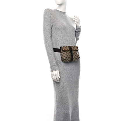Gucci GG Monogram Buckle Belt Bag Dark Brown 2 of 9