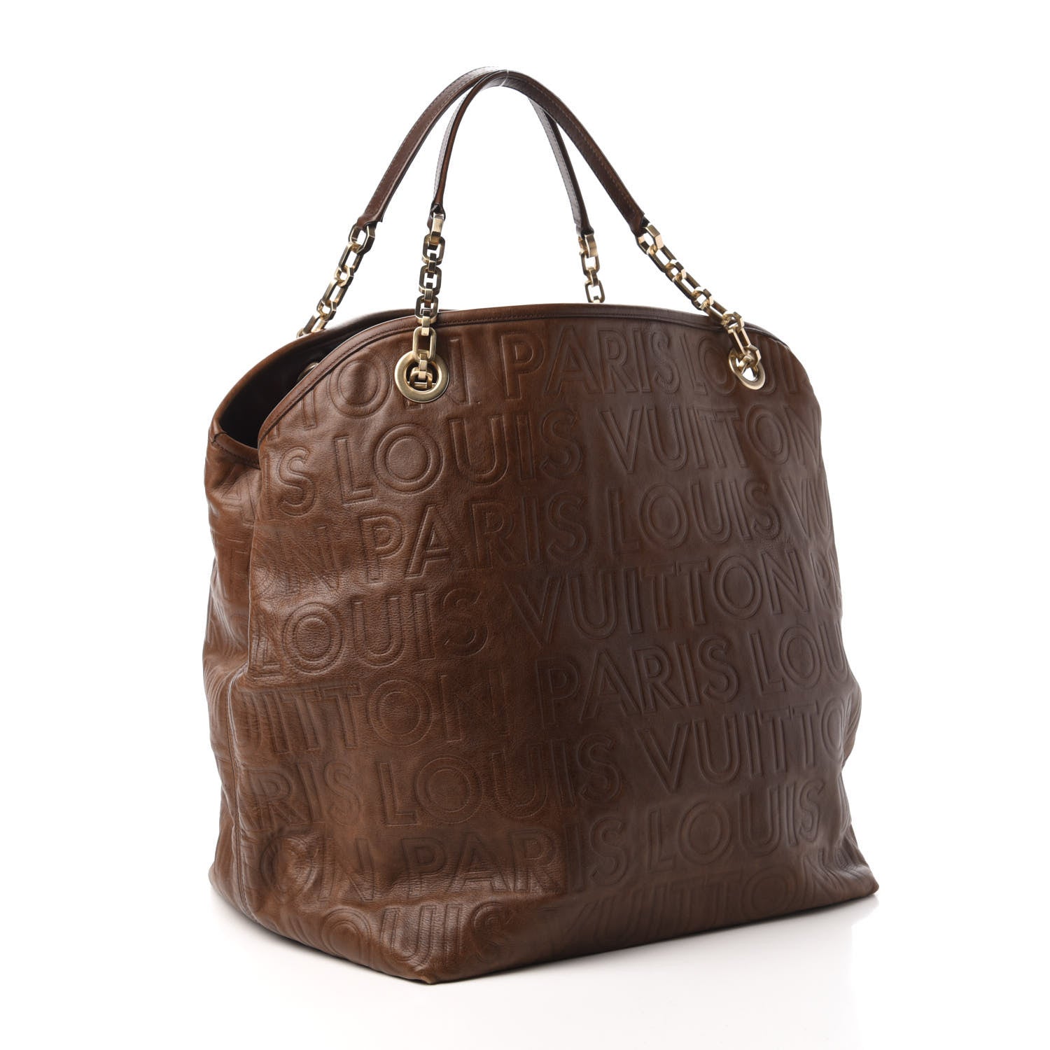 Louis Vuitton Monogram Paris Souple Whisper GM Chocolate 3 of 9