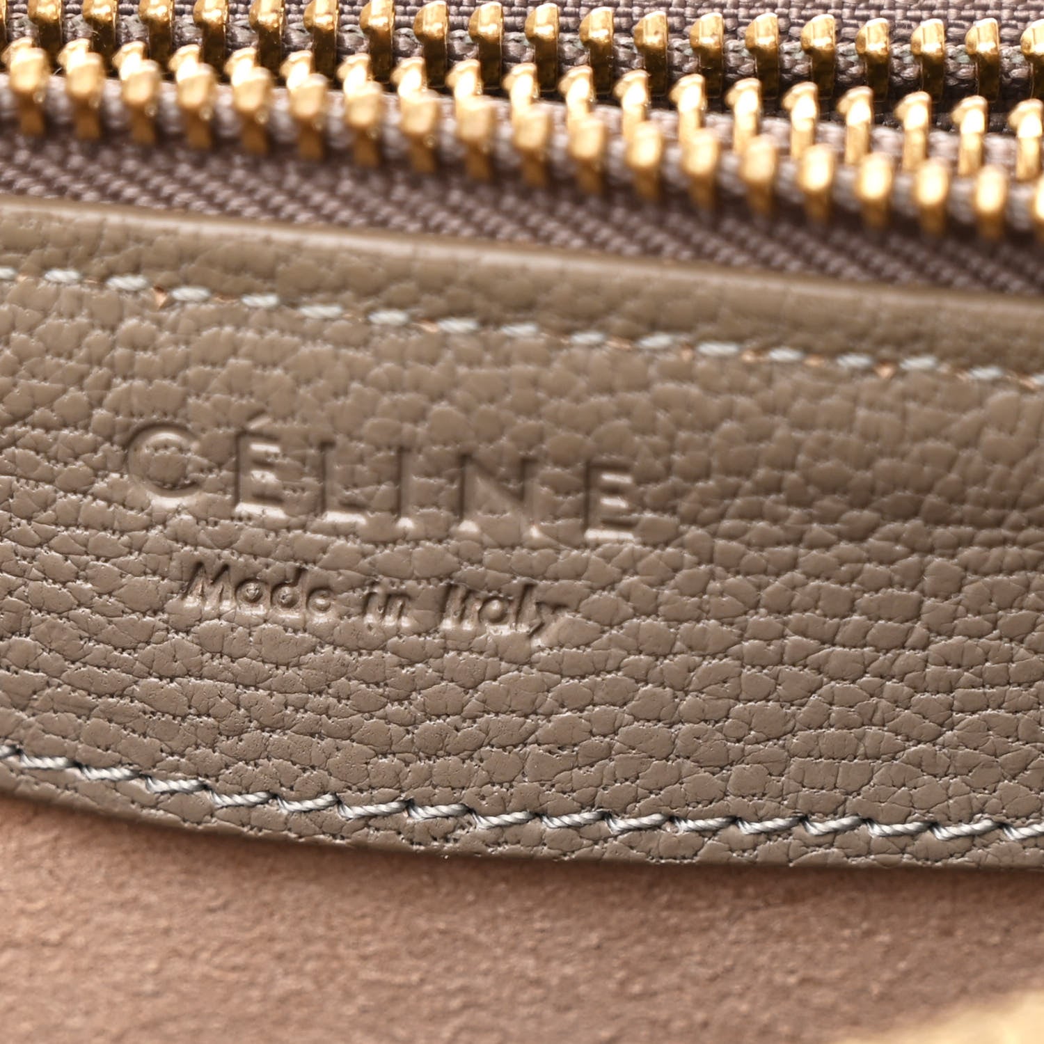 Celine Lambskin Small Trio Crossbody Bag Smoke 8 of 15