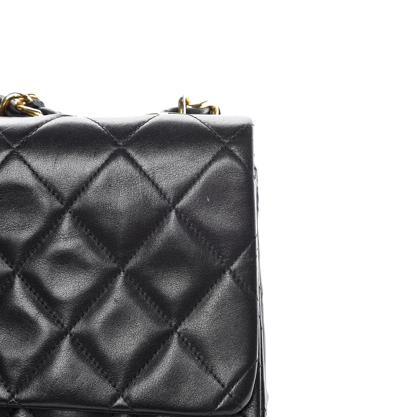 Lambskin Quilted XL Jumbo Single Flap Black