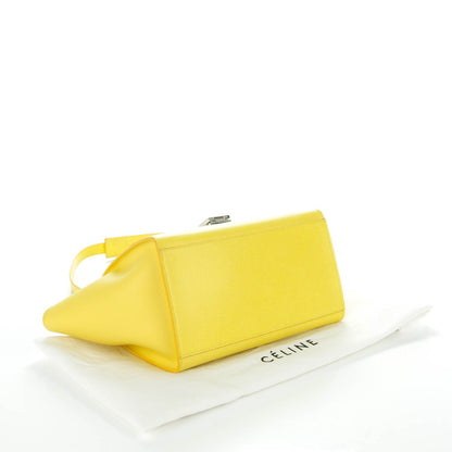 Celine Liege Calfskin Small Trapeze Fluo Yellow 4 of 7