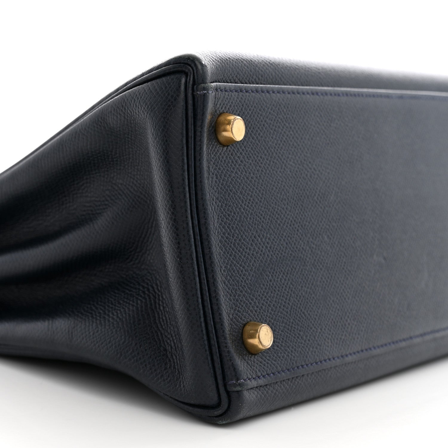 Hermes Courchevel Kelly Retourne 32 Bleu Indigo 9 of 11