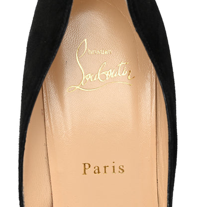 Christian Louboutin Suede Pailette Pigalle Follies 85 Pumps 38.5 Black 7 of 11