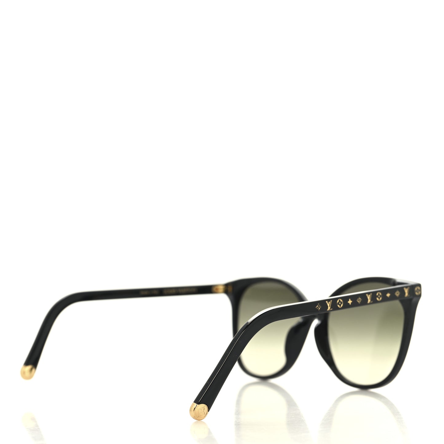 Acetate My Monogram Light Cat Eye Sunglasses Z1657E Black