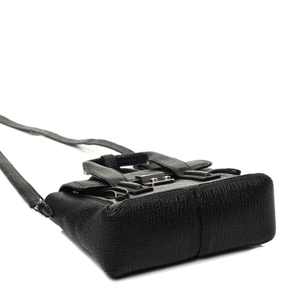 3.1 Phillip Lim Textured Calfskin Mini Pashli Satchel Black 3 of 8