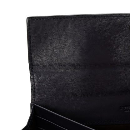 Bottega Veneta Nappa Intrecciato Continental Flap Wallet Dark Blue 8 of 13