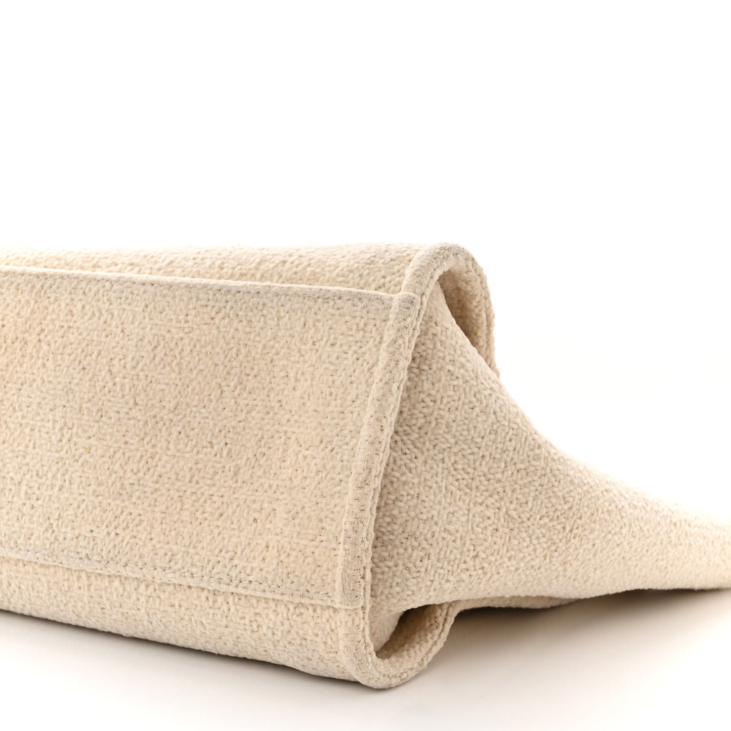Mixed Fibers Calfskin Medium Deauville Tote Light Beige