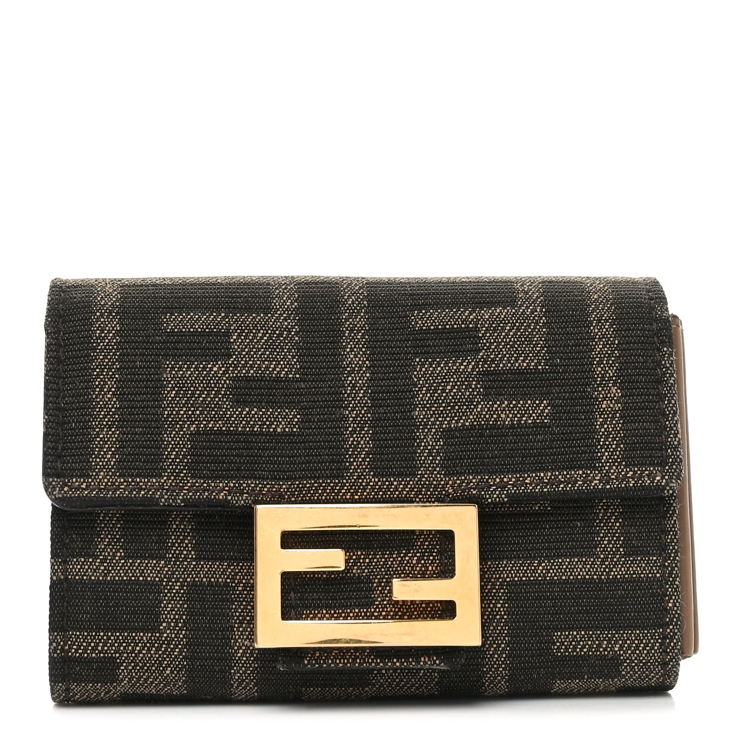 Fabric Jacquard FF 1974 Flap Card Holder Tobacco Moro