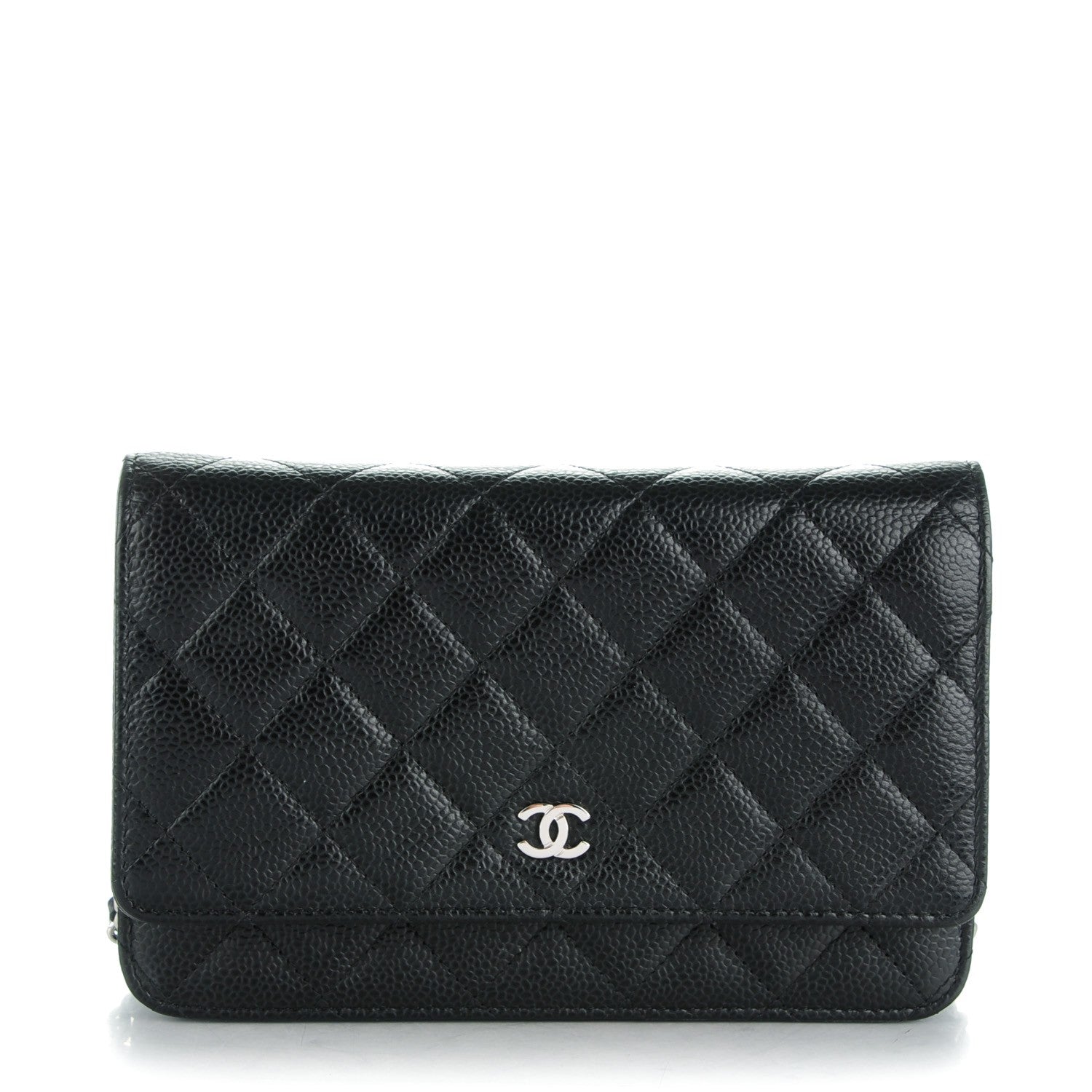 Chanel Caviar Quilted Wallet On Chain WOC Black 1 of 8