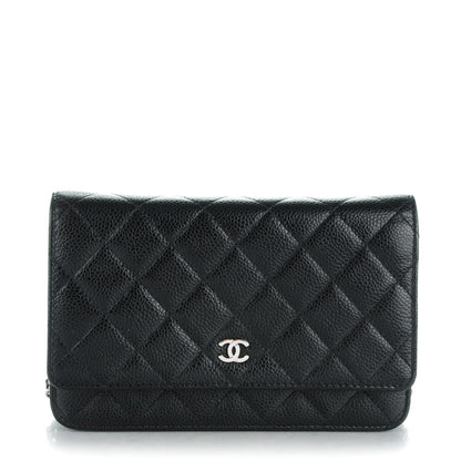 Chanel Caviar Quilted Wallet On Chain WOC Black 1 of 8