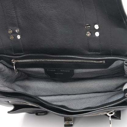Proenza Schouler Soft Grainy Calfskin Medium PS1 Satchel Black 5 of 11