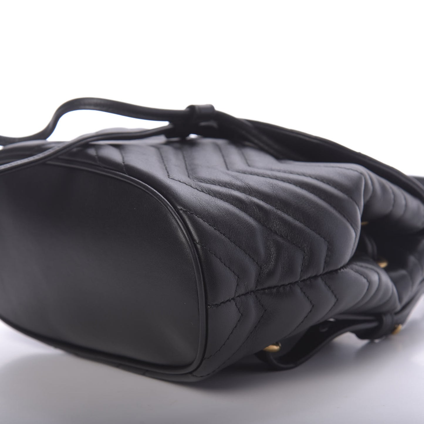 Calfskin Matelasse GG Marmont Flap Backpack Black