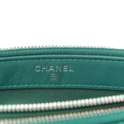 Chanel Lambskin Quilted Small Clutch With Chain Green 8 of 10
