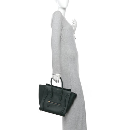 Celine Drummed Calfskin Micro Luggage Amazone 2 of 11