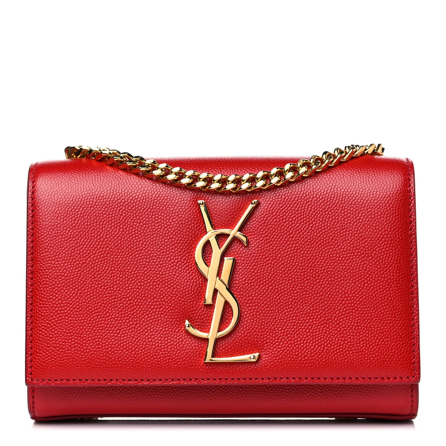 Grain De Poudre Small Monogram Kate Satchel Red