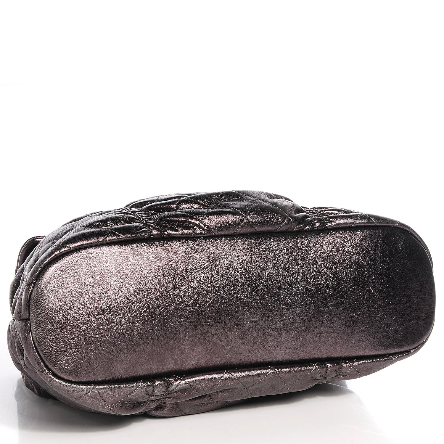 Chanel Metallic Lambskin Quilted Sharpei Flap Dark Silver 4 of 8