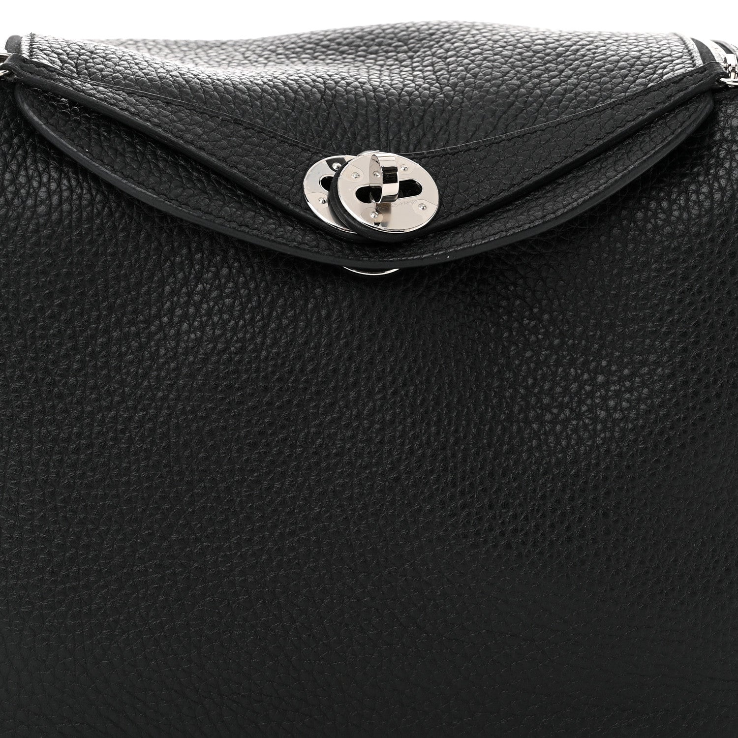 Hermes Taurillon Clemence Lindy 26 Black 8 of 10