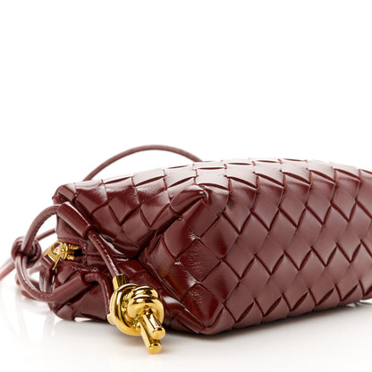 Bottega Veneta Polished Nappa Intrecciato Knot Mini Loop Camera Bag Madder Brown 8 of 9