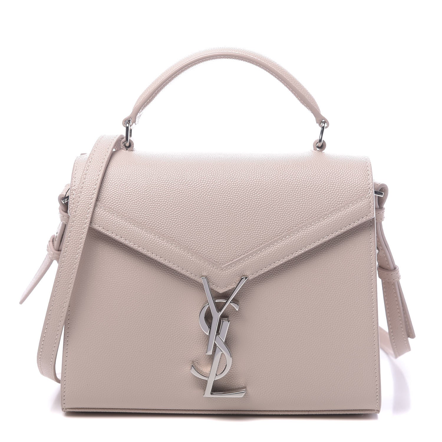 Saint Laurent Grain de Poudre Mini Classic Monogram Cassandra Top Handle Marble Pink 1 of 9