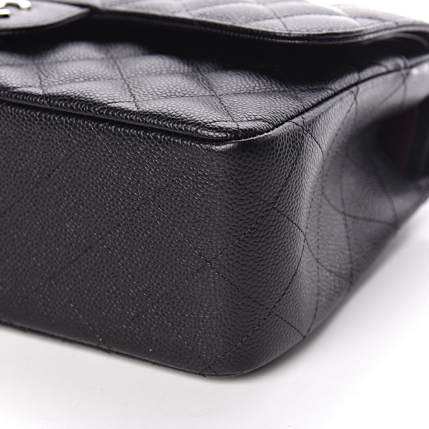 Chanel Caviar Quilted Jumbo Double Flap Black 9 of 10