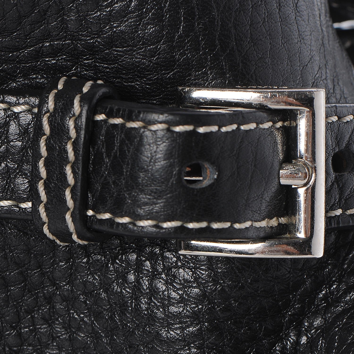Prada Vitello Daino Side Pocket Tote Black 9 of 20