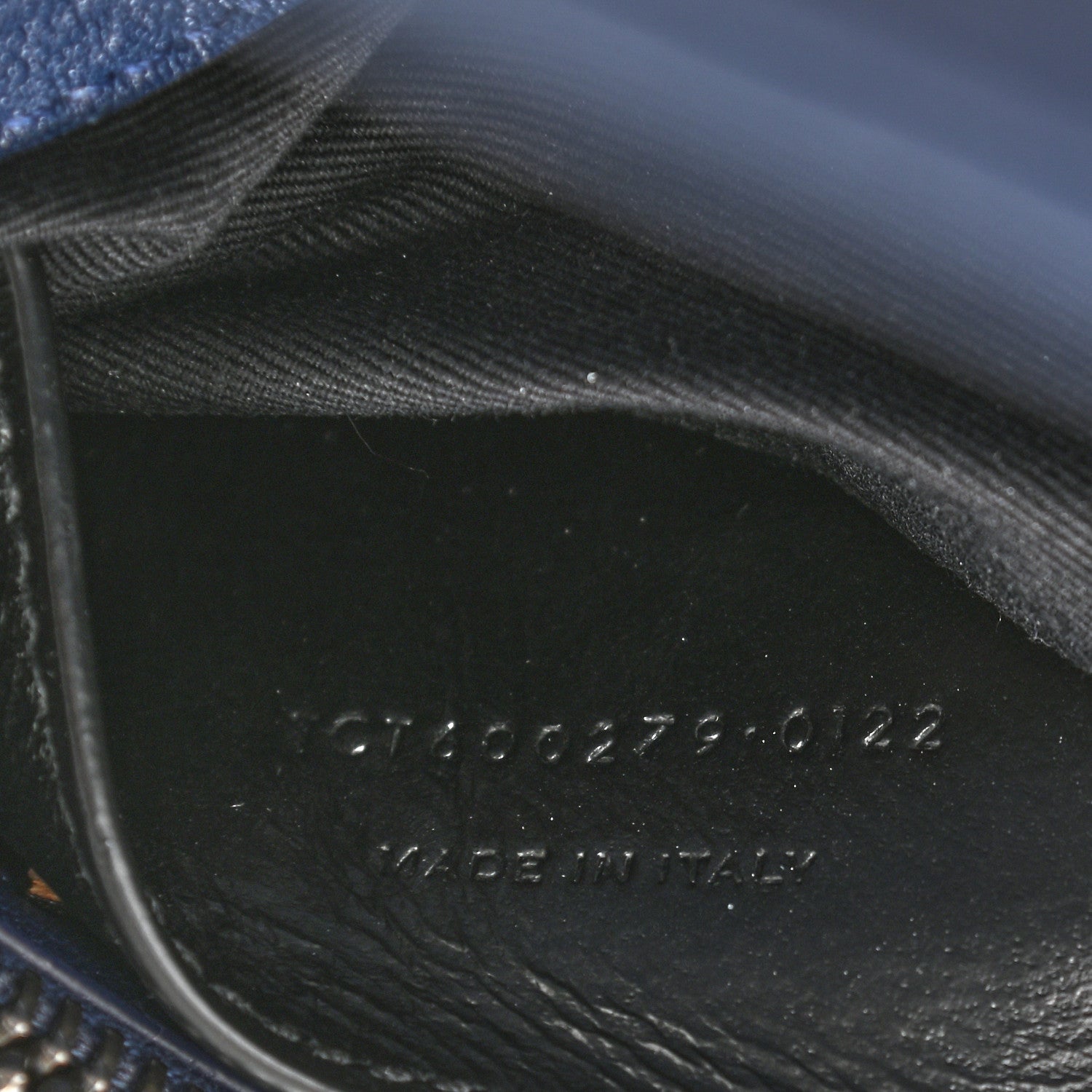 Saint Laurent Sheepskin Matelasse Monogram Medium College Bag Navy 8 of 9