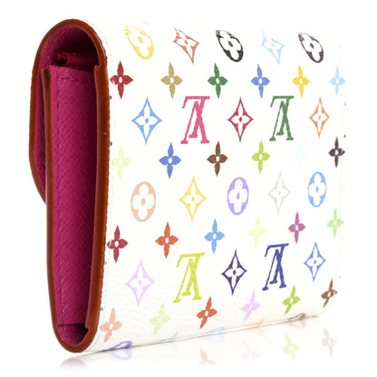 Louis Vuitton LV X TM Monogram Multicolor Rosalie Coin Purse White Kawaii Pink 3 of 8