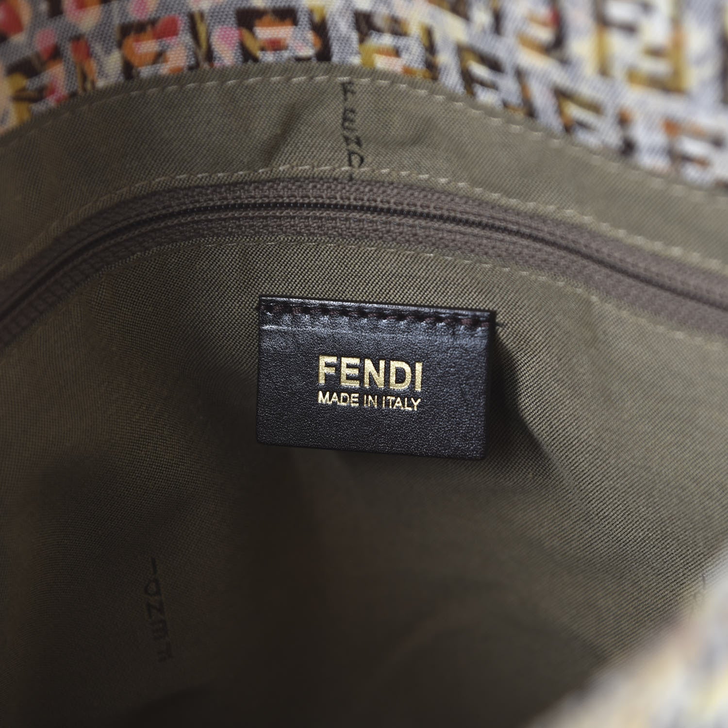 Fendi ENDI Zucchino Vitello Floral Studded Forever Mama Baguette Pesca Giallo Saddler 8 of 10