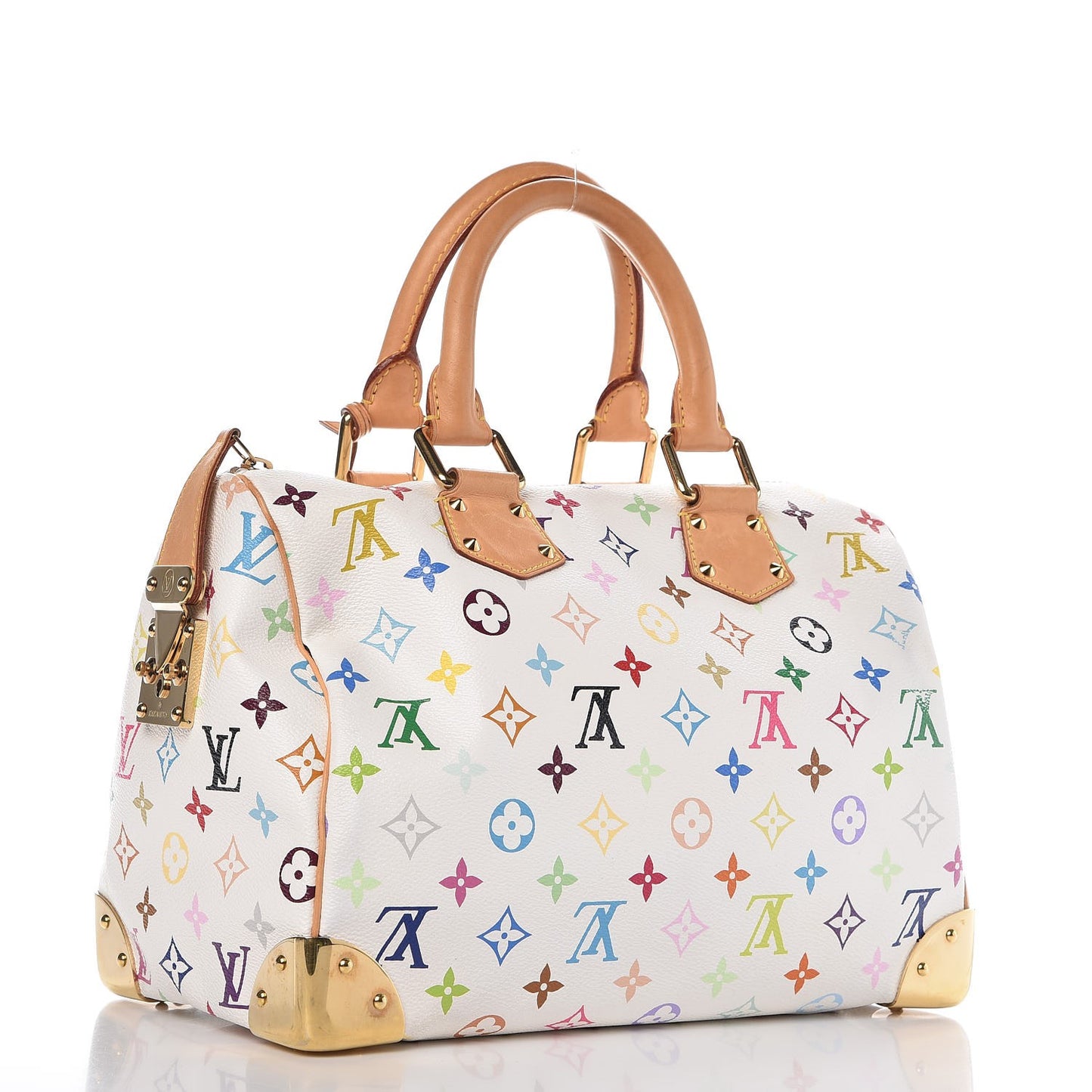 Monogram Multicolor Speedy 30 White