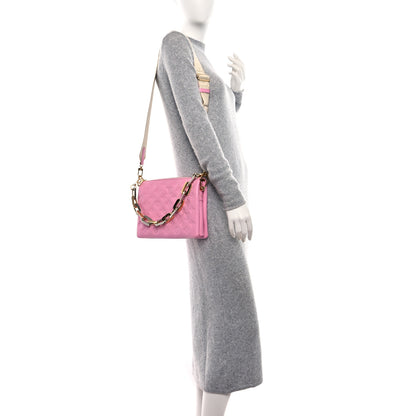 Louis Vuitton Lambskin Embossed Monogram Coussin PM Rose Bonbon 2 of 14