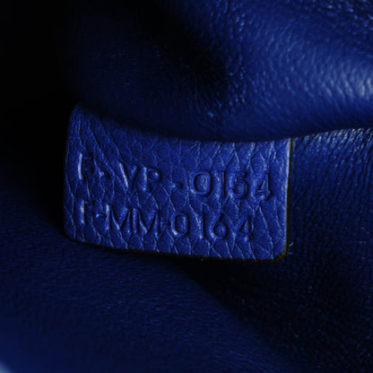 Celine Drummed Calfskin Suede Medium Trapeze Indigo 8 of 8