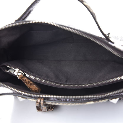 Fendi Shiny Snakeskin Bi-Color Medium By The Way Boston Bag Cassis Multicolor 5 of 8