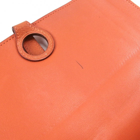 Hermes Togo Dogon Compact Wallet Orange 9 of 9