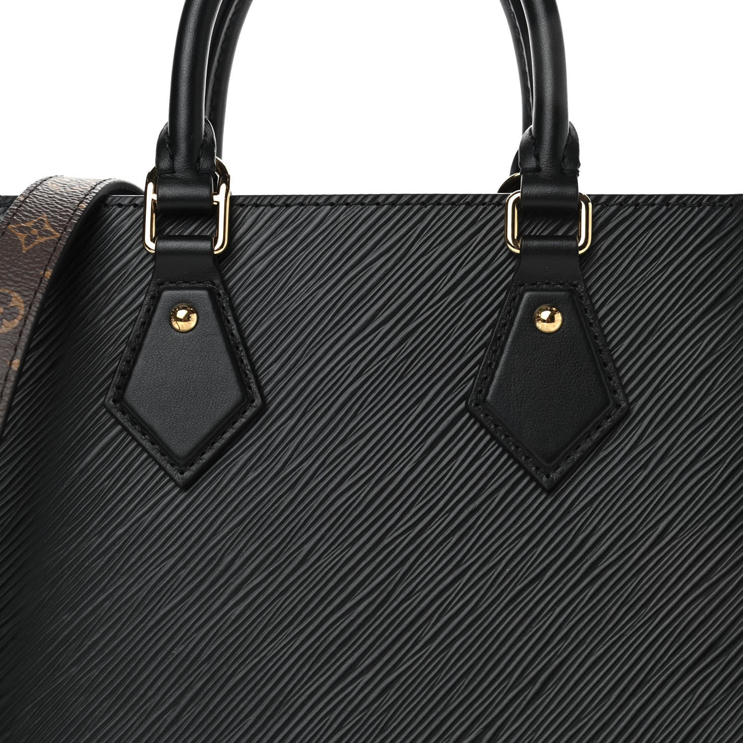 Louis Vuitton Epi Sac Plat BB Black 7 of 9