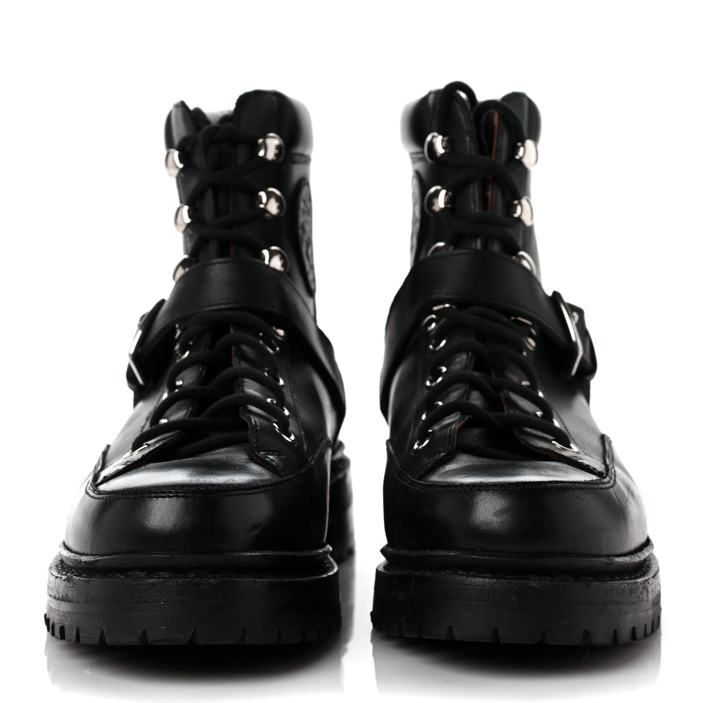 Calfskin Womens Hiking Boots 36 Black