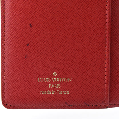 Louis Vuitton Damier Ebene Complice Trunks and Bags Small Ring Agenda Red 6 of 14