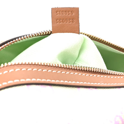Gucci GG Supreme Web Mini GG Top Handle Bag Green Pink 7 of 10