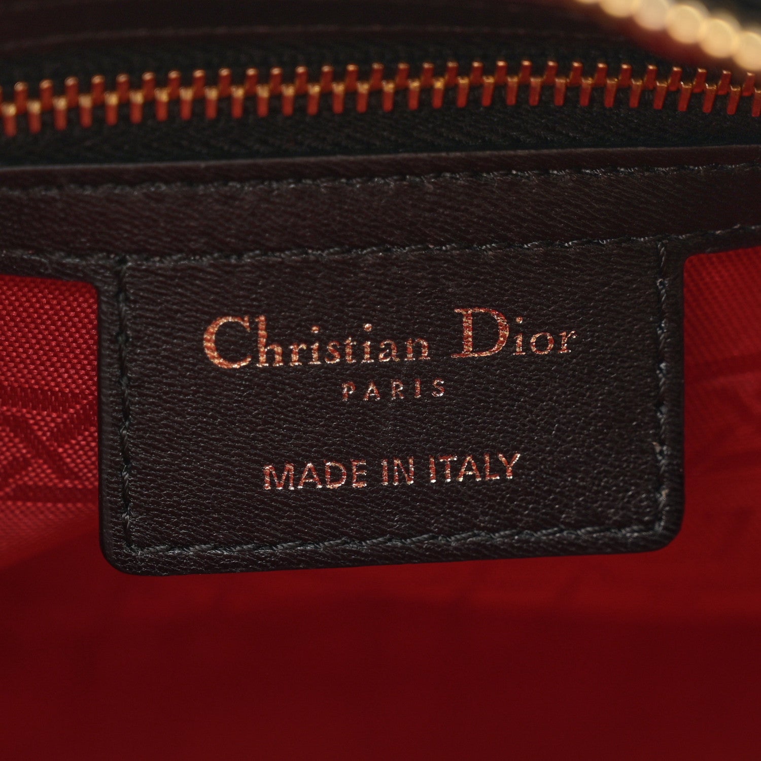 Christian Dior Lambskin Cannage Medium Lady Dior Black 6 of 12