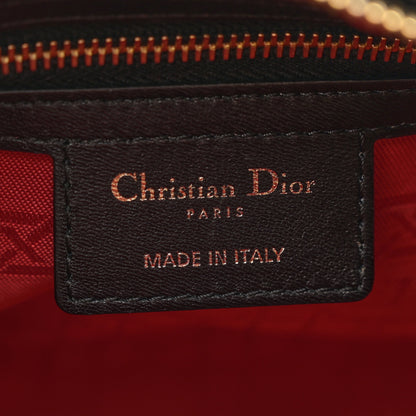 Christian Dior Lambskin Cannage Medium Lady Dior Black 6 of 12