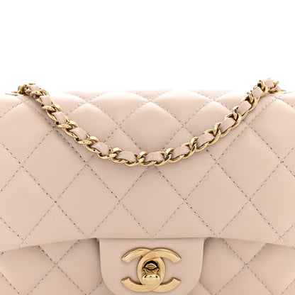 Chanel Lambskin Quilted Mini Rectangular Flap Pink 8 of 10