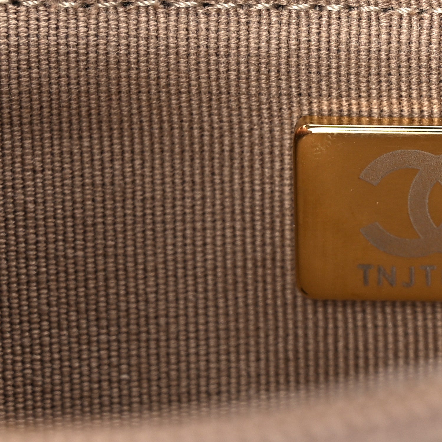 Chanel Metallic Caviar Quilted Wallet On Chain WOC Dark Gold 7 of 10